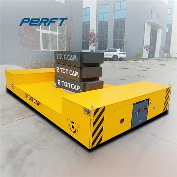 Steel Ladle Transfer Trolley Battery Operated 30 Ton